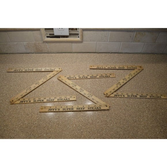 Lufkin | Other | Vtg Lot Of 3 Trifold Wooden Advertising Yard Stick ...